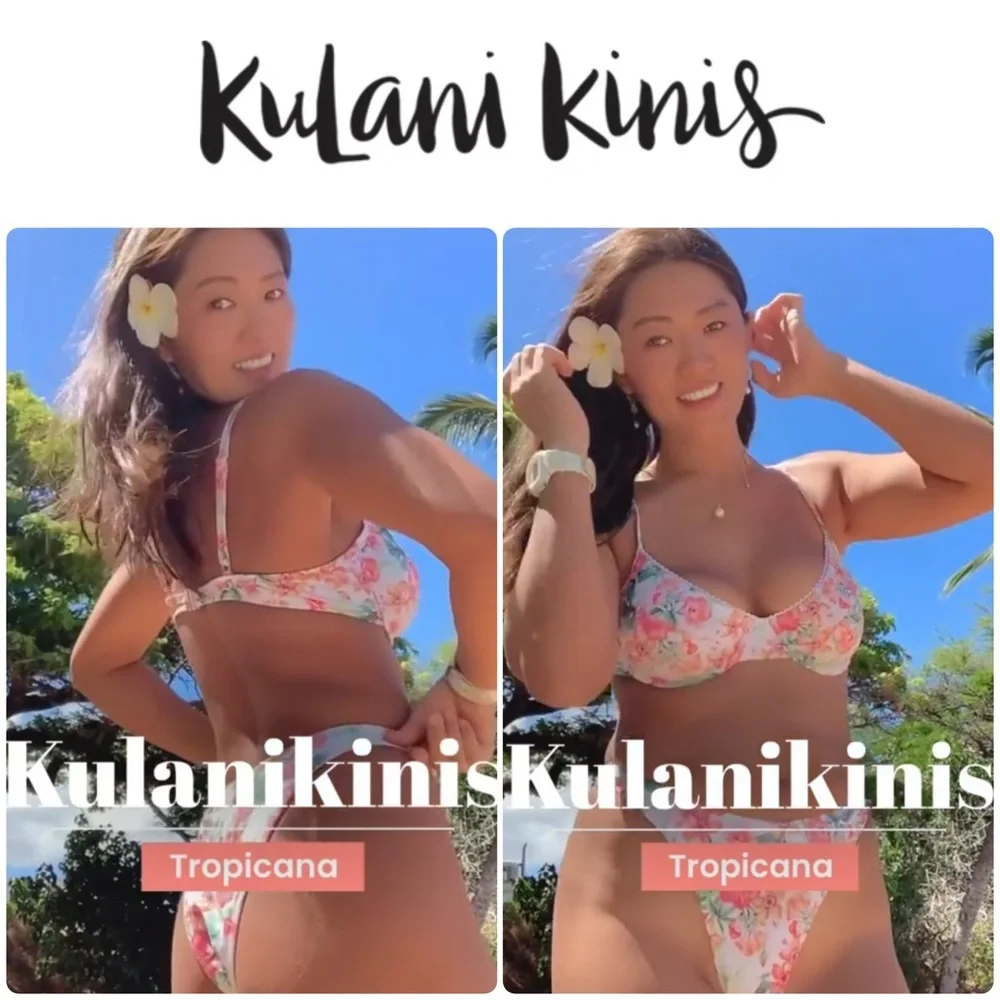 KULANI BIKINI SET ✨ Ditzy Underwire Bikini Top • High Rise Vintage Bikini Bottom